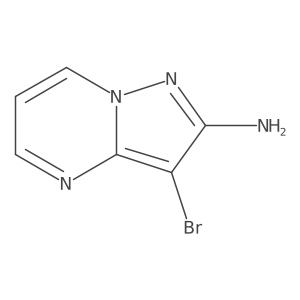 3-Bromopyrazolo[1,5-a]pyrimidin-2-amine Structure