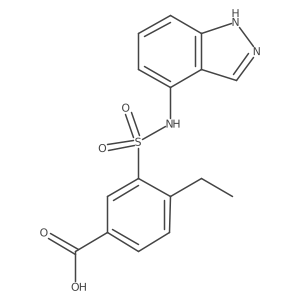 4-ethyl-3-[(1H-indazol-4-yl)sulfamoyl]benzoic acid Structure