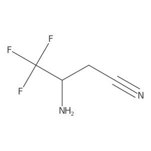 3-Amino-4,4,4-trifluorobutanenitrile Structure