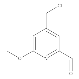 4-(Chloromethyl)-6-methoxypyridine-2-carbaldehyde Structure