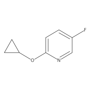 2-Cyclopropoxy-5-fluoropyridine结构式