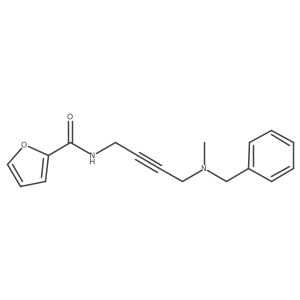 N-[4-[benzyl(methyl)amino]but-2-ynyl]furan-2-carboxamide结构式