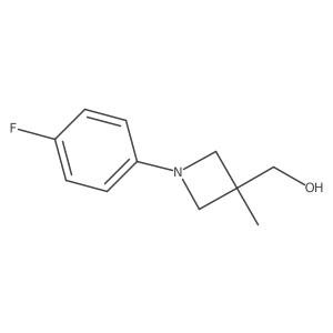 [1-(4-Fluorophenyl)-3-methylazetidin-3-yl]methanol结构式