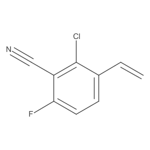 2-Chloro-6-fluoro-3-vinylbenzonitrile结构式