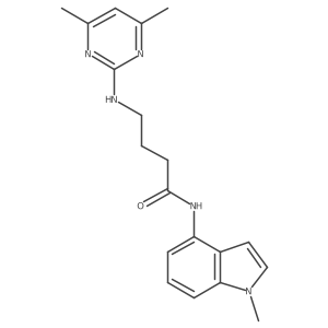 4-((4,6-dimethylpyrimidin-2-yl)amino)-N-(1-methyl-1H-indol-4-yl)butanamide结构式