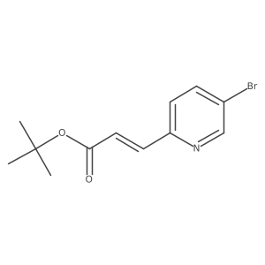 tert-butyl (2E)-3-(5-bromopyridin-2-yl)prop-2-enoate结构式