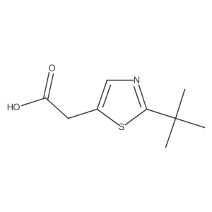 2-(2-(tert-Butyl)thiazol-5-yl)acetic acid Structure
