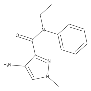 4-Amino-N-ethyl-1-methyl-n-phenyl-1H-pyrazole-3-carboxamide Structure