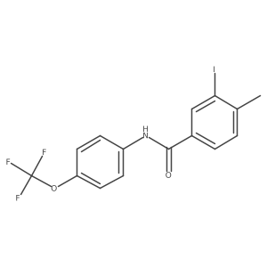 3-Iodo-4-methyl-N-(4-(trifluoromethoxy)phenyl)benzamide结构式