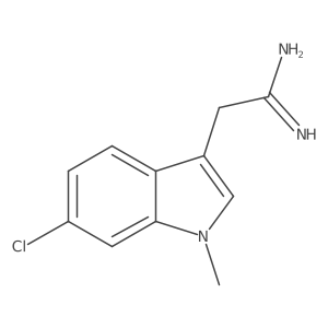 2-(6-chloro-1-methyl-1H-indol-3-yl)ethanimidamide Structure
