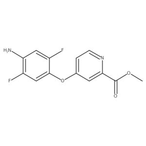 Methyl 4-(4-amino-2,5-difluorophenoxy)picolinate结构式