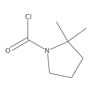 2,2-Dimethylpyrrolidine-1-carbonyl chloride结构式