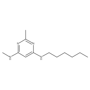 N4-hexyl-N6,2-dimethylpyrimidine-4,6-diamine Structure