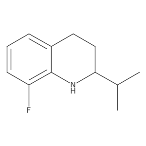 8-Fluoro-2-(propan-2-yl)-1,2,3,4-tetrahydroquinoline结构式