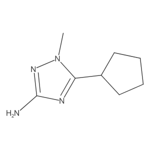 5-Cyclopentyl-1-methyl-1H-1,2,4-triazol-3-amine结构式