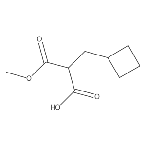 2-(Cyclobutylmethyl)-3-methoxy-3-oxopropanoic acid结构式