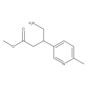 Methyl 4-amino-3-(6-methylpyridin-3-yl)butanoate Structure
