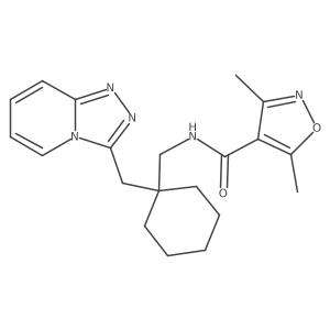 3,5-dimethyl-N-{[1-([1,2,4]triazolo[4,3-a]pyridin-3-ylmethyl)cyclohexyl]methyl}-4-isoxazolecarboxamide Structure