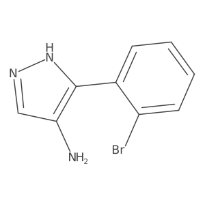 5-(2-bromophenyl)-1H-pyrazol-4-amine结构式