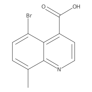 5-Bromo-8-methylquinoline-4-carboxylic acid Structure