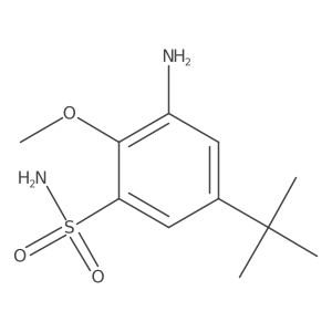 3-Amino-5-(tert-butyl)-2-methoxybenzenesulfonamide Structure