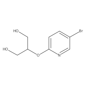 2-[(5-Bromo-2-pyridinyl)oxy]-1,3-propanediol结构式