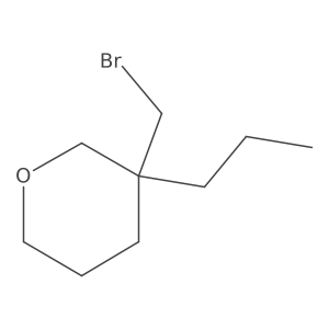 3-(Bromomethyl)-3-propyloxane结构式