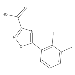 5-(2-Iodo-3-methylphenyl)-1,2,4-oxadiazole-3-carboxylic acid Structure