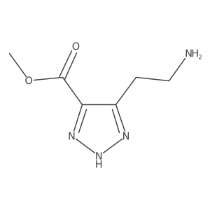 methyl 5-(2-aminoethyl)-1H-1,2,3-triazole-4-carboxylate结构式