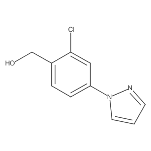 (2-Chloro-4-(1H-pyrazol-1-yl)phenyl)methanol Structure