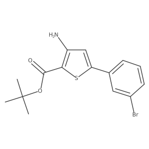 Tert-butyl 3-amino-5-(3-bromophenyl)thiophene-2-carboxylate Structure