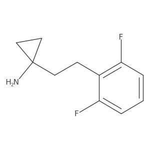 1-[2-(2,6-Difluorophenyl)ethyl]cyclopropan-1-amine结构式