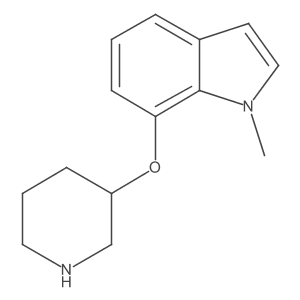 1-methyl-7-(piperidin-3-yloxy)-1H-indole Structure