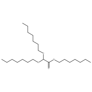 Heptyl 2,2-bis(heptyloxy)acetate Structure