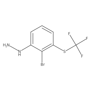 1-(2-Bromo-3-(trifluoromethylthio)phenyl)hydrazine结构式
