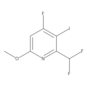 2-(Difluoromethyl)-4-fluoro-3-iodo-6-methoxypyridine Structure