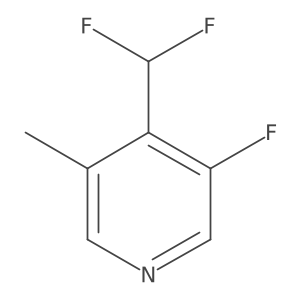 4-(Difluoromethyl)-3-fluoro-5-methylpyridine结构式