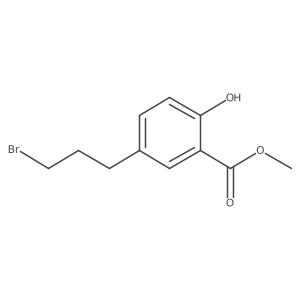 Methyl 5-(3-bromopropyl)-2-hydroxybenzoate Structure