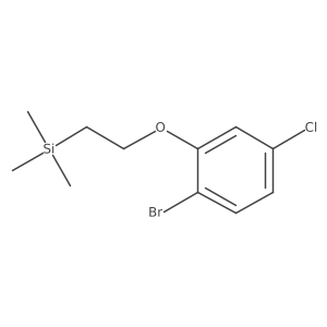 2-(2-Bromo-5-chlorophenoxy)ethyl-trimethylsilane结构式