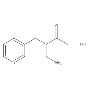 4-Amino-3-(pyridin-3-ylmethyl)butan-2-onehydrochloride Structure