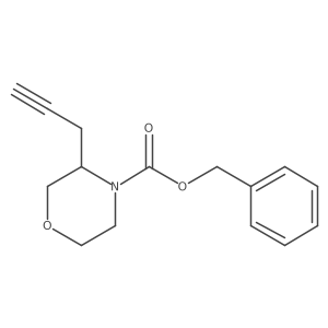 Benzyl 3-(prop-2-yn-1-yl)morpholine-4-carboxylate结构式