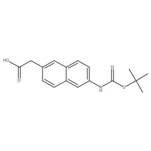 2-(6-{[(Tert-butoxy)carbonyl]amino}naphthalen-2-yl)acetic acid Structure