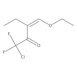(3E)-1-Chloro-3-(ethoxymethylidene)-1,1-difluoropentan-2-one Structure