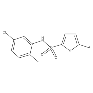 N-(5-Chloro-2-methylphenyl)-5-fluorothiophene-2-sulfonamide结构式