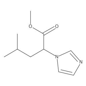 methyl (2R)-2-(1H-imidazol-1-yl)-4-methylpentanoate结构式
