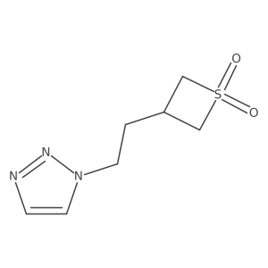 3-(2-(1H-1,2,3-Triazol-1-yl)ethyl)thietane 1,1-dioxide结构式