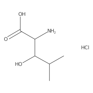 (2S,3S)-2-Amino-3-hydroxy-4-methylpentanoic acid hydrochloride结构式