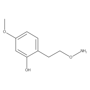 2-[2-(Aminooxy)ethyl]-5-methoxyphenol结构式