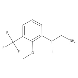 2-[2-Methoxy-3-(trifluoromethyl)phenyl]propan-1-amine Structure