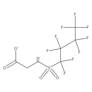 [(1,1,2,2,3,3,4,4,4-Nonafluorobutane-1-sulfonyl)amino]acetate Structure